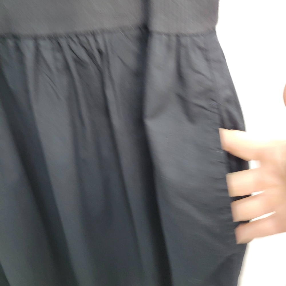 J Crew Factory Ribbed-knit mixy dress CJ264 Size M NWT Black Capsule Wardrobe - Picture 5 of 6